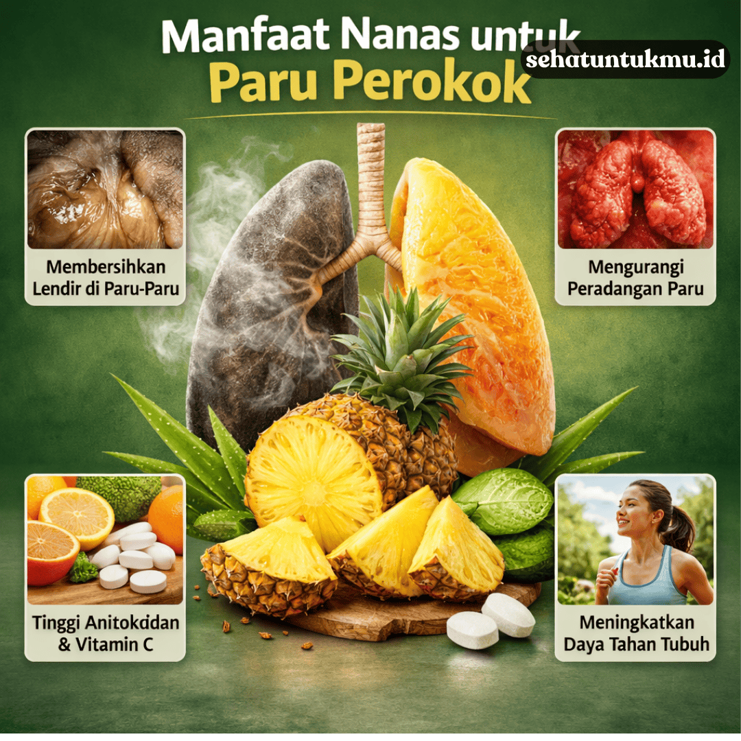 Manfaat Nanas untuk Paru Perokok yang Jarang Diketahui